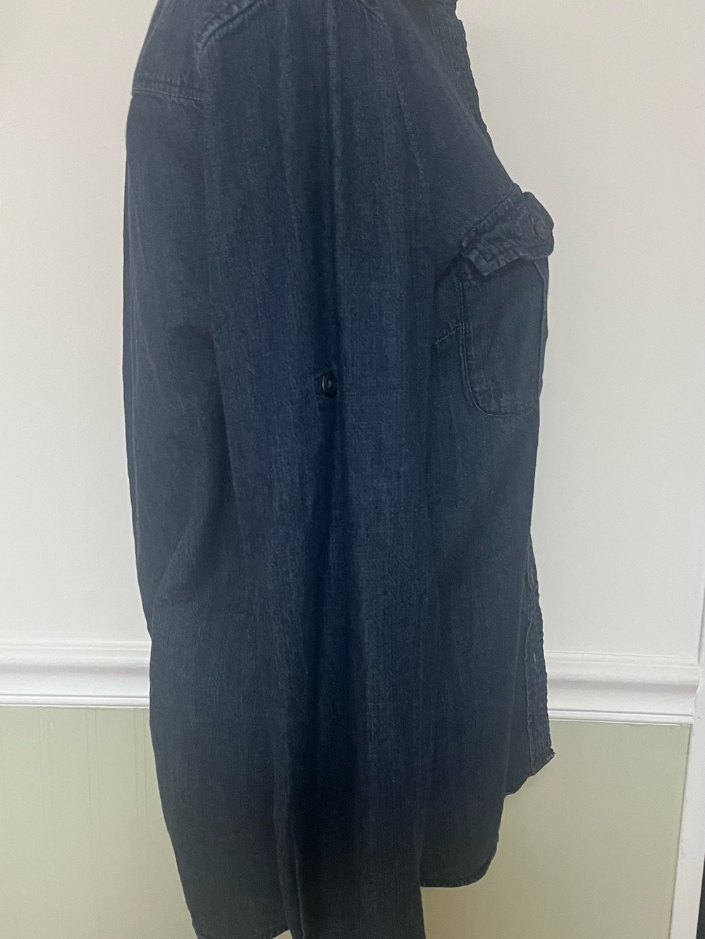 J. Crew Dark Blue Denim Button-Down Shirt - Picture 4 of 7